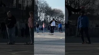 Longboard dancing through the crowd #longboarding #longboarddancing #docksession