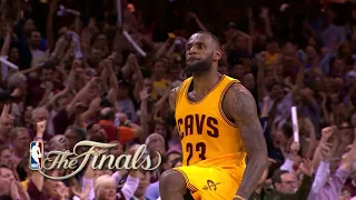 LeBron James Gun Celebration - 2015 NBA Finals Game 3 Warriors vs Cavaliers