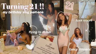 My 21st Birthday Vlog || Luxury Dubai Resorts, Dinners + More *Part 1*