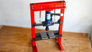 How To Make Hydraulic Press Machine || DIY Mini Hydraulic Press || Without Welding