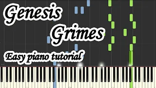 Genesis Grimes Very easy piano tutorial #piano #easypiano #grimes