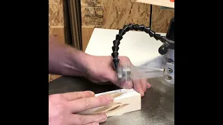 How to make wood spiral 3D / compound cut ornament on the Dewalt scroll saw