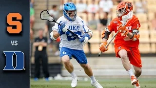 Syracuse vs. Duke ACC Men's Lacrosse Championship Highlights (2016)