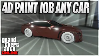 *NEW* 4D MODDED PAINTJOB ON ANY CAR IN GTA 5 ONLINE AFTER PATCH 1.61! GTA 5 Modded Car Paint!