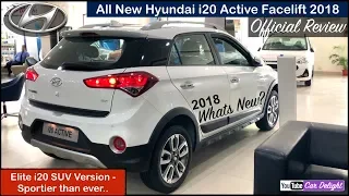 Active i20 2018 Top Model Review in Hindi | i20 Active 2018 SX Interior,Features,Price