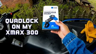 Quad Lock Handlebar Mount: XMAX 300 Install & First Impressions | 4K