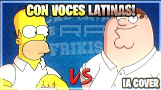 Homero Simpson Vs Peter Griffin|Epicas Batallas De Rap Del Frikismo|Pero Con Voces Latinas(IA COVER)