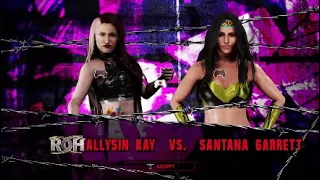 WWE 2K18: Allysin Kay Vs Santana Garrett