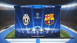 PES 2015 Juventus vs FC Barcelona Final Champions League 2015  - Barcelona wins Champions