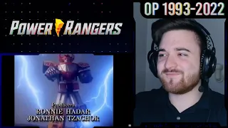 Go Go Power Rangers! | Power Rangers | Opening 1993-2022 | Reaction