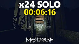 Sunny Meadows SOLO Speedrun on the HARDEST Custom Difficulty (x24) - Phasmophobia