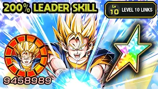 200% LEADER SKILL! 100% LR SUPER VEGITO LEVEL 10 LINKS! Dragon Ball Z Dokkan Battle