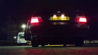 BMW E36 325i decat x-pipe exhaust sound with spaghetti headers