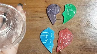 Teaching How To Make Resin Puzzle Hearts With A Raised Design - Making A Romantic Resin Set
