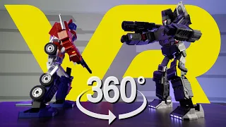 Robosen Megatron VS Optimus Prime - Final Battle - 360 video!