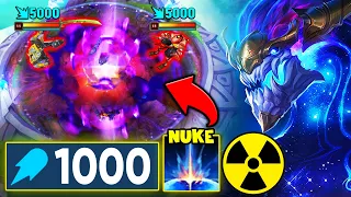 AURELION SOL DROPS A LITERAL NUKE IN 2V2 MODE! (1000+ AP, SPELLS CAN CRIT)