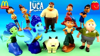 DISNEY PIXAR LUCA COMPLETE SET 10 FIGURINES McDONALD'S HAPPY MEAL TOYS MY BUSY BOOKS UNBOXING REVIEW