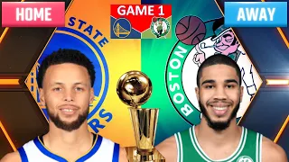 GAME 1 NBA Finals Boston Celtics at Golden State Warriors  NBA Live Scoreboard Play by Play /Interga