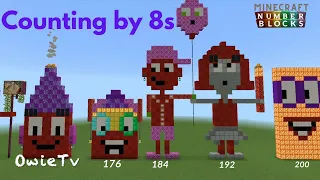 Counting by 8s Song | Skip Counting Songs For Kids | Minecraft Numberblocks Counting Songws