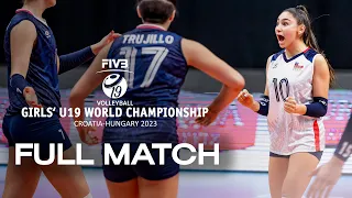 PUR🇵🇷 vs.CHN🇨🇳 -  Full Match | Girls' U19 World Championship | Playoffs 9-16