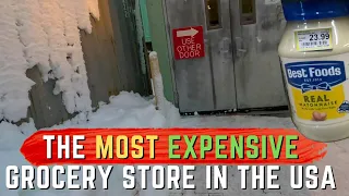 A Walk through the Most Expensive Grocery Store in North America in 2024 ( in the Arctic of Alaska )