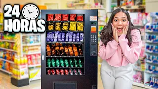 24 HORAS COMENDO COMIDAS COLORIDAS DA MÁQUINA DE COMIDAS *vending machine* - JULIANA BALTAR