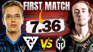 FIRST PRO MATCH ON NEW 7.36 PATCH - TUNDRA vs GAIMIN GLADIATORS