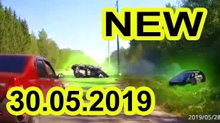 A series of road accident videos made by dashcam date 30.05.2019. Videos car crash May 2019