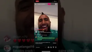 Live King Arturo Vidal viendo Vikings en español 30/10/21