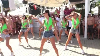 Ibiza Beach Night Club! Arcadia! First Swallows In Green Swimwear! ) This is Odessa, Baby! )
