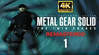 Metal Gear Solid Twin Snakes Remastered [4K 60FPS] & Reshade Mod Playthrough Part 1 | No Commentary