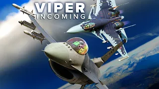 F-16 Viper VS SU-33 Flanker Dogfight | DCS World