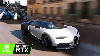 Bugatti Chiron - Forza Horizon 5 (Steering Wheel + Shifter) Gameplay