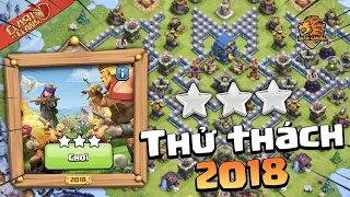 Hướng Dẫn CÁCH ĐÁNH 3 SAO THỬ THÁCH 2018 Đơn Giản - Chấp 3 Spells - Clash of clans tròn 10 tuổi