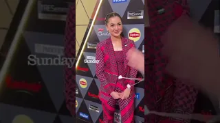 Hania Amir at red carpet hum style awards 2024