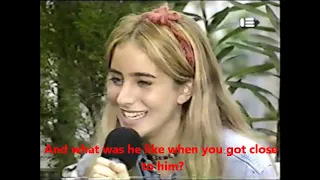 interview of the girl who kissed Michael Jackson with subtitles