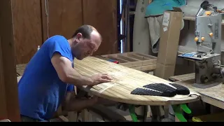 Repairing a Wooden Surfboard