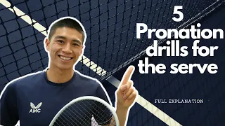 5 exercises to improve your tennis serve (￼Pronation) #tennis