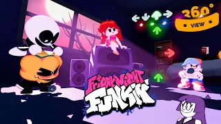 360° Vs Skid and Pump Funny 3D Animation Friday Night Funkin' & Spooky Month