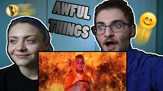 Me and my sister watch Lil Peep - Awful Things ft. Lil Tracy (Official Video) first time (Reaction)