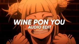 wine pon you (sped up) - doja cat ft konshens || edit audio