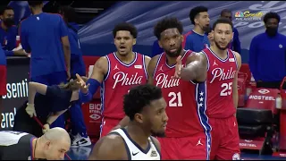 Joel Embiid Encourages Refs To Get Donovan Mitchell Ejected In Overtime