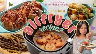 i rated your airfryer recipes to find the best one 👑