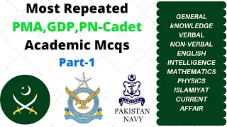 PMA 148 Long Course Initial Test Most Repeated Mcqs |Important General Knowledge Questions| EduSmart