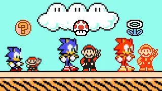 Sonic in Super Mario Bros 3 (Sonic Boll 1.9.3). ᴴᴰ