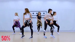 [HD] SECRET NUMBER 'holiday' dance practice (mirrored and slow motion 50%)