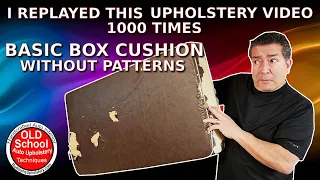 How To Most Basic Box Cushion Without Patterns #diy #upholstery #forbeginners