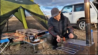 IN A NEW TENT WITH MY WIFE, AWAY FROM CIVILIZATION!