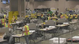 Ballots still being counted Thursday evening in the 2020 presidential election