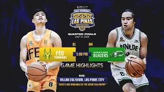 FEU Tamaraws vs Benilde Blazers | QUARTER FINALS | HIGHLIGHTS